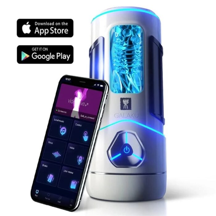 GALAKU Phantom X Elektrischer Masturbator Mann mit 12 Vibrations & APP Sex Spielzeug für die Männer