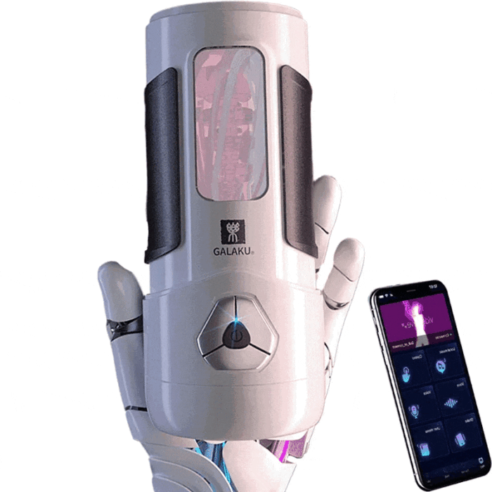 GALAKU Phantom X Elektrischer Masturbator Mann mit 12 Vibrations & APP Sex Spielzeug für die Männer