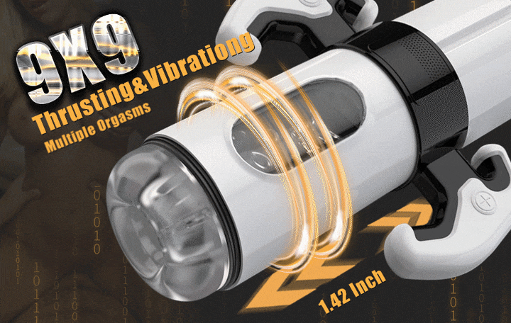 Galaku F1 Automatischer Masturbator mit Saugfunktion und 10-Frequenz-Vibration Sexmaschine für Männer​