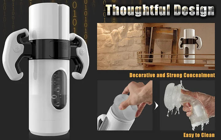 Galaku F1 Automatischer Masturbator mit Saugfunktion und 10-Frequenz-Vibration Sexmaschine für Männer​