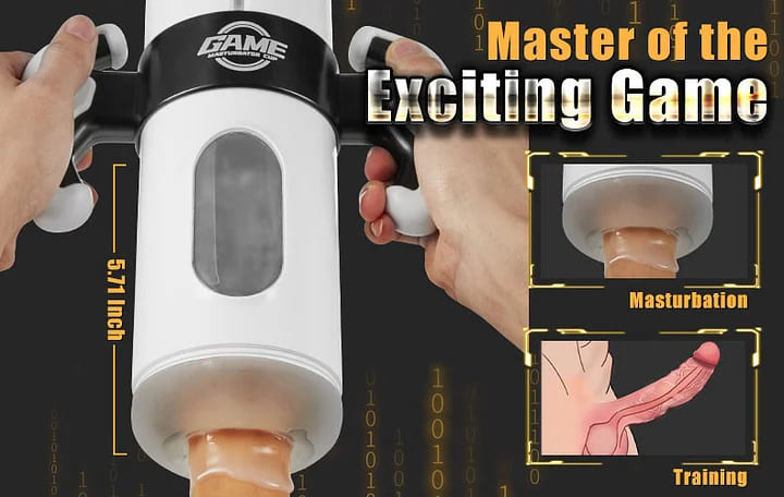 Galaku F1 Automatischer Masturbator mit Saugfunktion und 10-Frequenz-Vibration Sexmaschine für Männer​