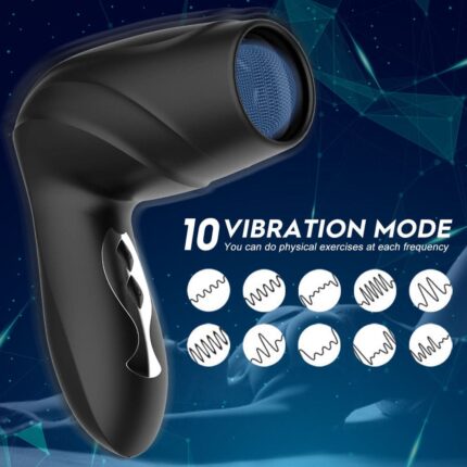 Hair Dryer automatischer Masturbator mit 10 Vibrations Saugmodi Weicher TPE-Kanal freihändiger Penistrainer – Bild 3