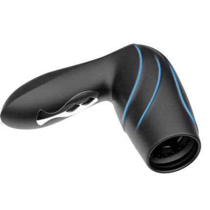 Hair Dryer automatischer Masturbator mit 10 Vibrations Saugmodi Weicher TPE-Kanal freihändiger Penistrainer – Bild 7