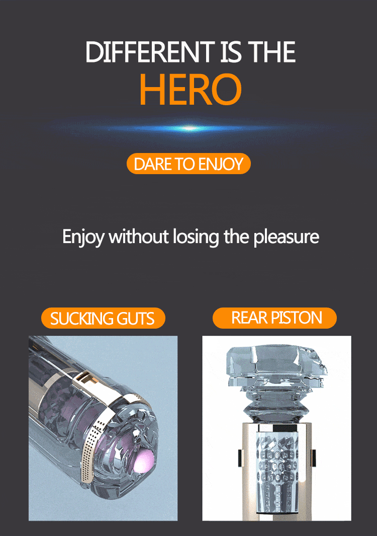 Hero Automatischer Masturbator mit 6-Frequenz-Stoß-Selbsterhitzungs Sex Toys Männer