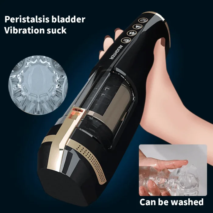 Hero Automatischer Masturbator mit 6-Frequenz-Stoß-Selbsterhitzungs Sex Toys Männer