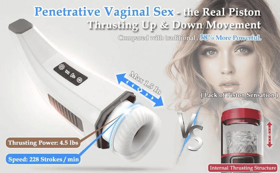 Hgod 007 Automatischer Masturbator mit Heizung 4 Vibration 5 Stoßen 7 Saugen Männer Sex Spielzeuge