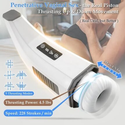 Hgod 007 Automatischer Masturbator mit Heizung 4 Vibration 5 Stoßen 7 Saugen Männer Sex Spielzeuge