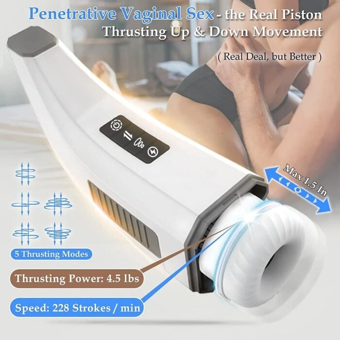 Hgod 007 Automatischer Masturbator mit Heizung 4 Vibration 5 Stoßen 7 Saugen Männer Sex Spielzeuge
