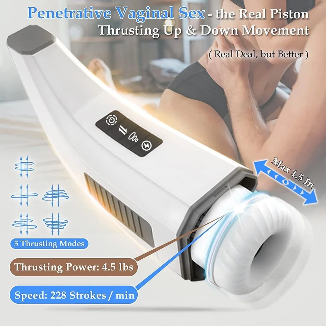 Hgod 007 Automatischer Masturbator mit Heizung 4 Vibration 5 Stoßen 7 Saugen Männer Sex Spielzeuge