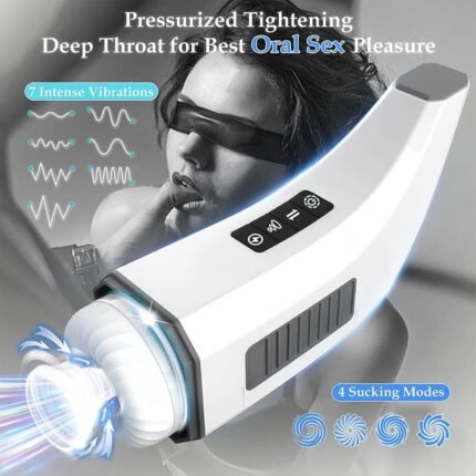 Hgod 007 Automatischer Masturbator mit Heizung 4 Vibration 5 Stoßen 7 Saugen Männer Sex Spielzeuge