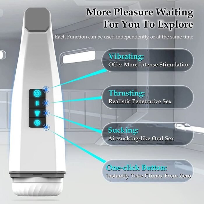 Hgod 007 Automatischer Masturbator mit Heizung 4 Vibration 5 Stoßen 7 Saugen Männer Sex Spielzeuge