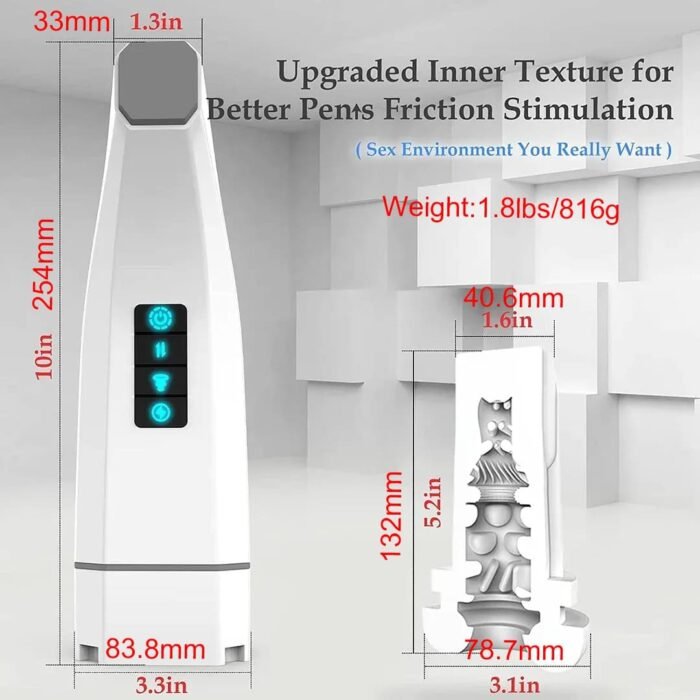 Hgod 007 Automatischer Masturbator mit Heizung 4 Vibration 5 Stoßen 7 Saugen Männer Sex Spielzeuge