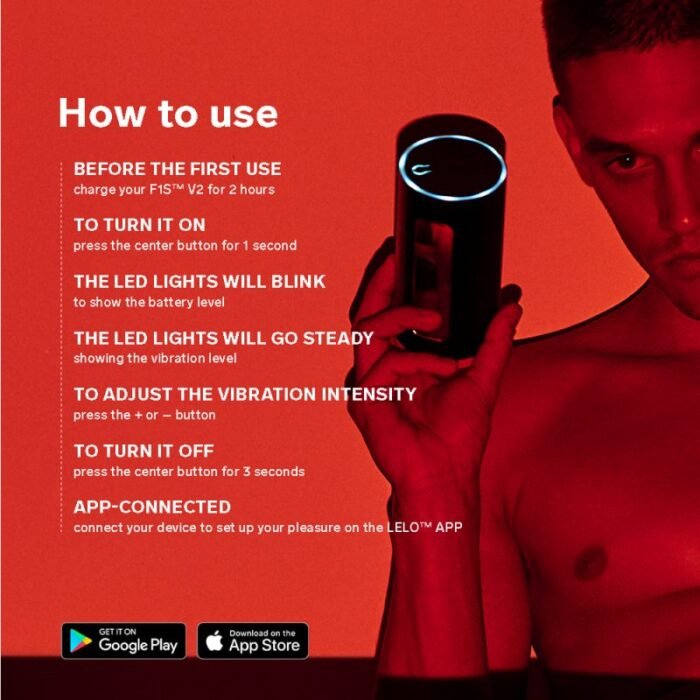 LELO F1S V2 Elektrischer Masturbator 4 Vibrationen Wasserdichte Silikon Taschenmuschi Sexspielzeug für Männer