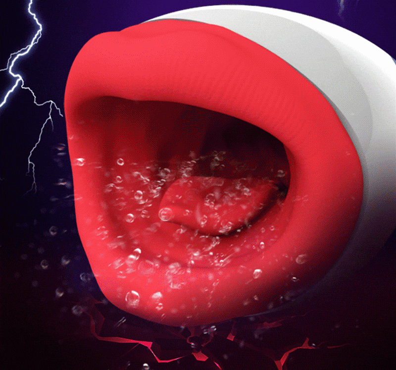 LETEN 10 Vibrationsmodi Masturbieren für Männer Sexspielzeug mit intelligentem Beheiztem Zungenlecken Sextoy Männer
