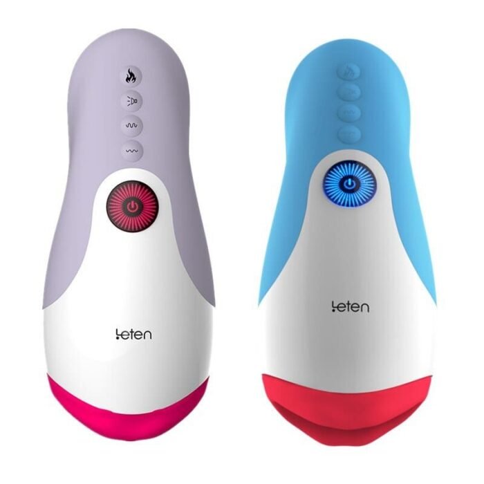 LETEN 10 Vibrationsmodi Masturbieren für Männer Sexspielzeug mit intelligentem Beheiztem Zungenlecken Sextoy Männer