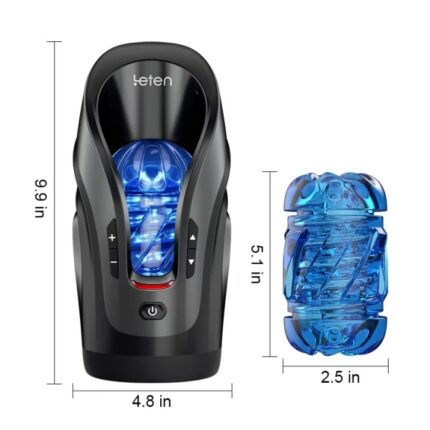 LETEN Automatischer Masturbator 10 Vibrationsstoßmodi Volle Kehle Männer Sex Spielzeuge