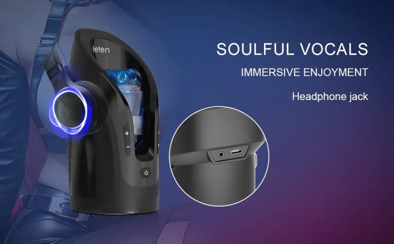 LETEN Automatischer Masturbator 10 Vibrationsstoßmodi Volle Kehle Männer Sex Spielzeuge