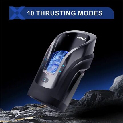 LETEN Automatischer Masturbator 10 Vibrationsstoßmodi Volle Kehle Männer Sex Spielzeuge