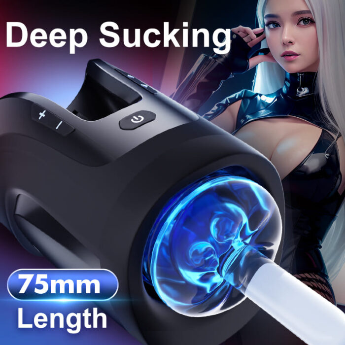 LETEN Automatischer Masturbator 10 Vibrationsstoßmodi Volle Kehle Männer Sex Spielzeuge