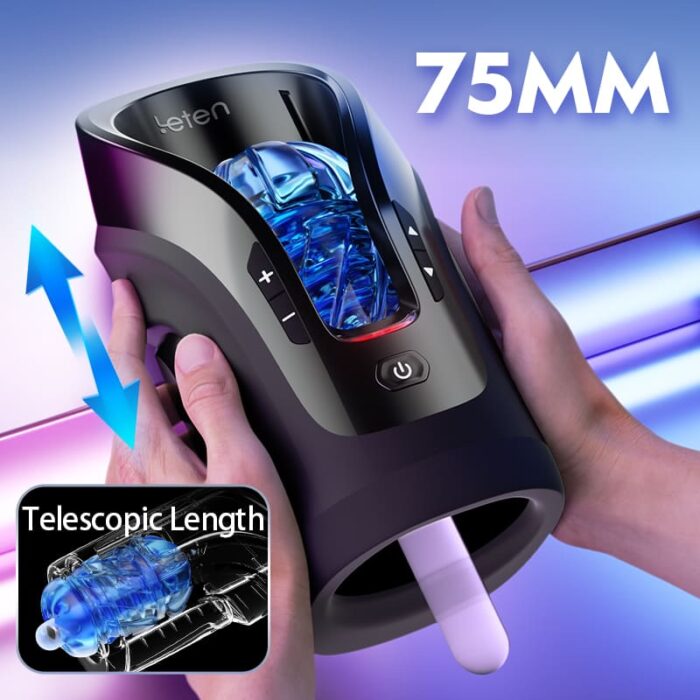 LETEN Automatischer Masturbator 10 Vibrationsstoßmodi Volle Kehle Männer Sex Spielzeuge