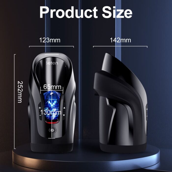 LETEN Automatischer Masturbator 10 Vibrationsstoßmodi Volle Kehle Männer Sex Spielzeuge