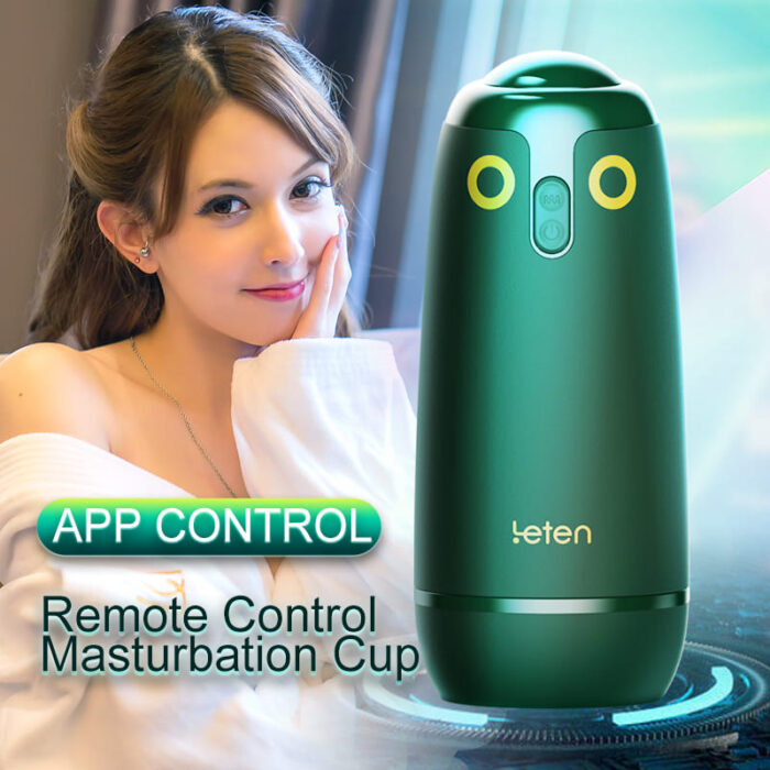 LETEN Automatischer Masturbator Sexspielzeug mit 6 Vibrations & APP Steuerung Voice Taschenmuschi