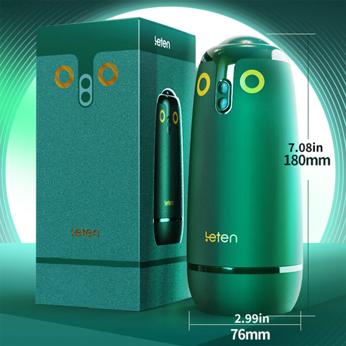 LETEN Automatischer Masturbator Sexspielzeug mit 6 Vibrations & APP Steuerung Voice Taschenmuschi