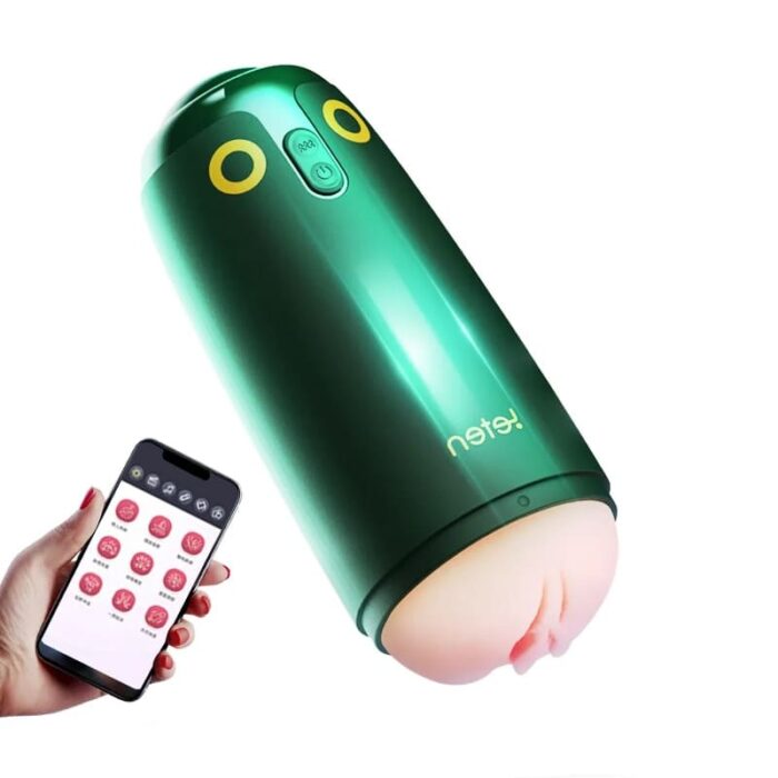 LETEN Automatischer Masturbator Sexspielzeug mit 6 Vibrations & APP Steuerung Voice Taschenmuschi