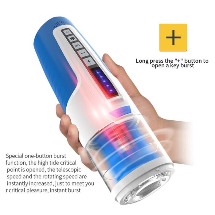 LETEN Elektrischer Masturbieren für Männer mit 5 Geschwindigkeiten, 5 Rotation & 6 Szenen Penis Vibrator Paare Solo