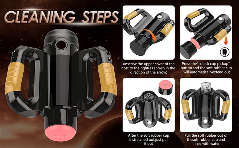 LVMAOR Hercules Automatischer Masturbator mit 10 Vibration Stoß & Rotationsmodi Sextoys für Männer mit Griff