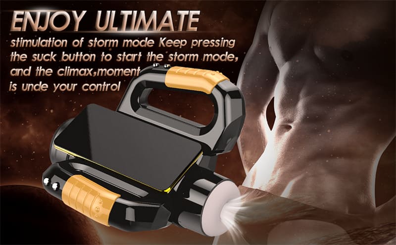 LVMAOR Hercules Automatischer Masturbator mit 10 Vibration Stoß & Rotationsmodi Sextoys für Männer mit Griff