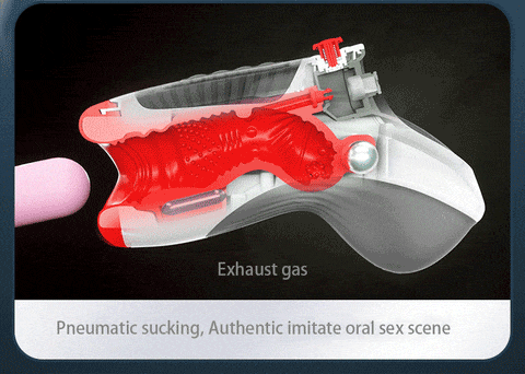 Leten 3 Vibration 7 Frequenz Masturbator mit Doppelmotoren Deepthroat Saugen Sextoy Männer