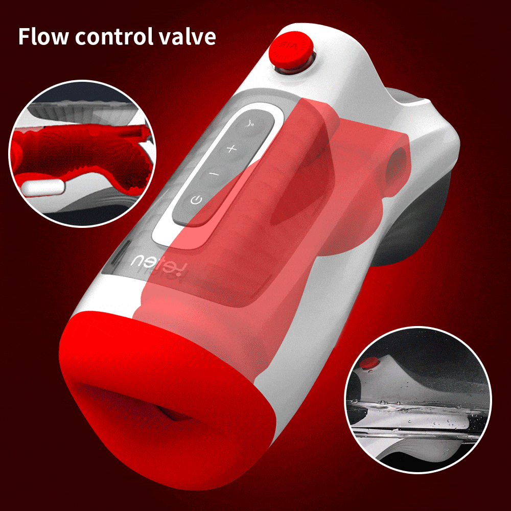 Leten 3 Vibration 7 Frequenz Masturbator mit Doppelmotoren Deepthroat Saugen Sextoy Männer