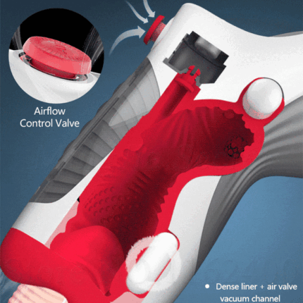 Leten 3 Vibration 7 Frequenz Masturbator mit Doppelmotoren Deepthroat Saugen Sextoy Männer
