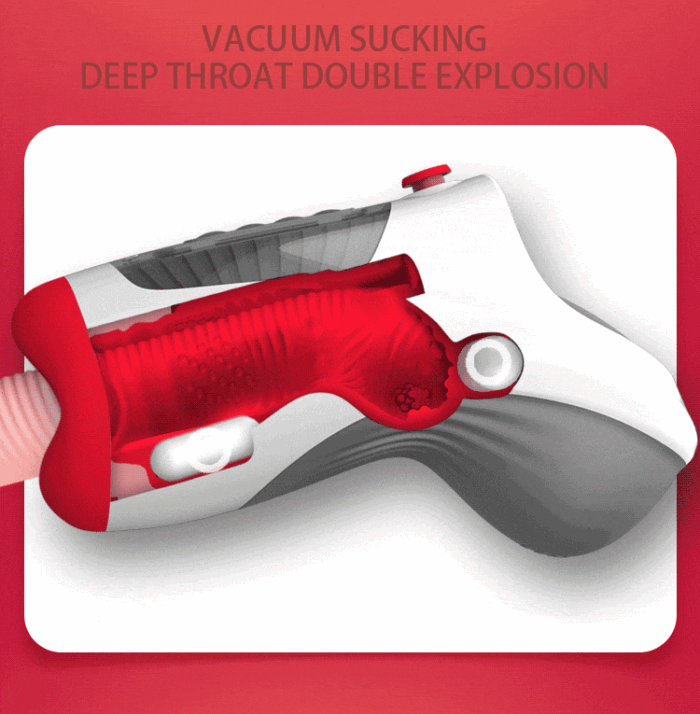 Leten 3 Vibration 7 Frequenz Masturbator mit Doppelmotoren Deepthroat Saugen Sextoy Männer