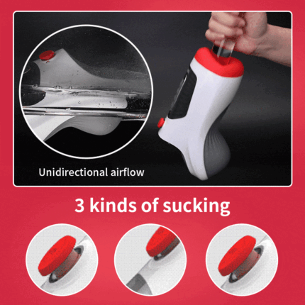 Leten 3 Vibration 7 Frequenz Masturbator mit Doppelmotoren Deepthroat Saugen Sextoy Männer