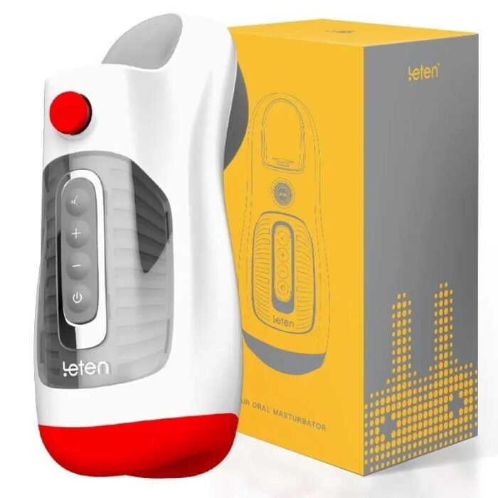 Leten 3 Vibration 7 Frequenz Masturbator mit Doppelmotoren Deepthroat Saugen Sextoy Männer