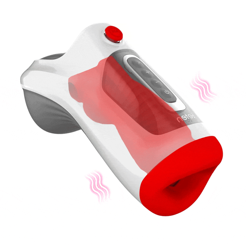Leten 3 Vibration 7 Frequenz Masturbator mit Doppelmotoren Deepthroat Saugen Sextoy Männer