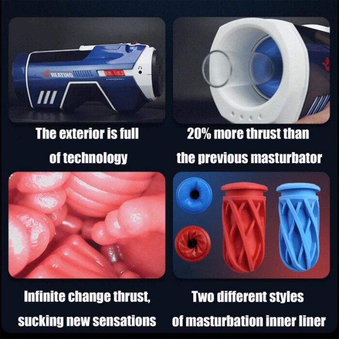 Leten 708 Pro Automatischer Masturbator mit 10 Stoß- und Schaukelbewegungen, Heizung Sextoy Männer