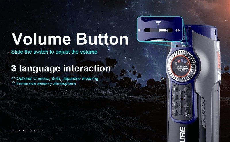 Leten Future Pro 708 3RD Masturbator mit Heizfunktion und 10 Vibrationsstoß-LED-Bildschirm Sexspielzeug für Männer