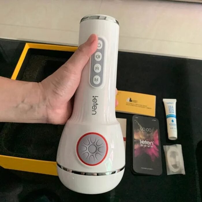 Leten SM240 Masturbator mit Heizung und Stimme, 10 Vibrations- und Saugmodi Sexspielzeug für Männer