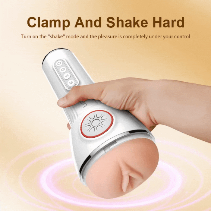 Leten SM240 Masturbator mit Heizung und Stimme, 10 Vibrations- und Saugmodi Sexspielzeug für Männer