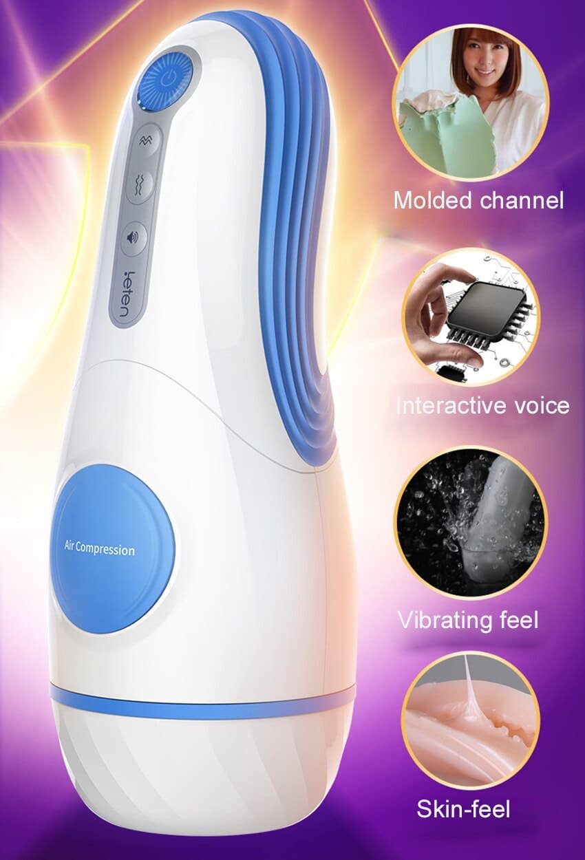 Leten SM360 Masturbieren für Männer mit 3 Geschwindigkeiten 7 Vibrationsmodi Penis Masturbatoren Taschenmuschi
