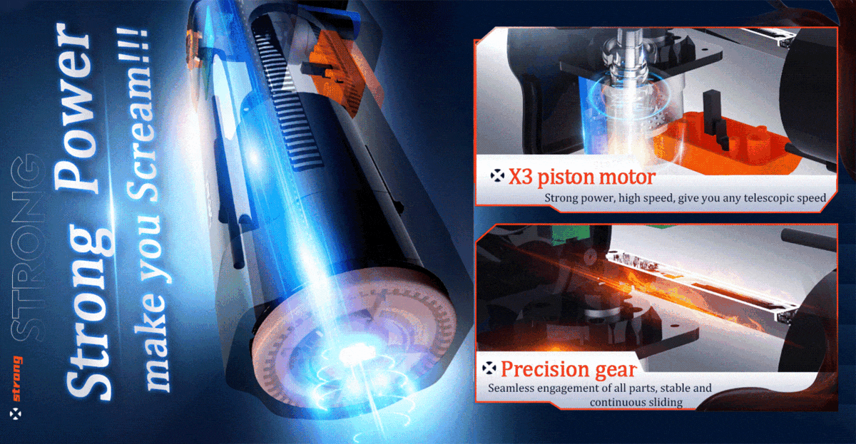 Leten Turbo 10 Stoßender Masturbator mit Sprachsteuerung, beheizt, 3D-Struktur Sexspielzeug für Männer