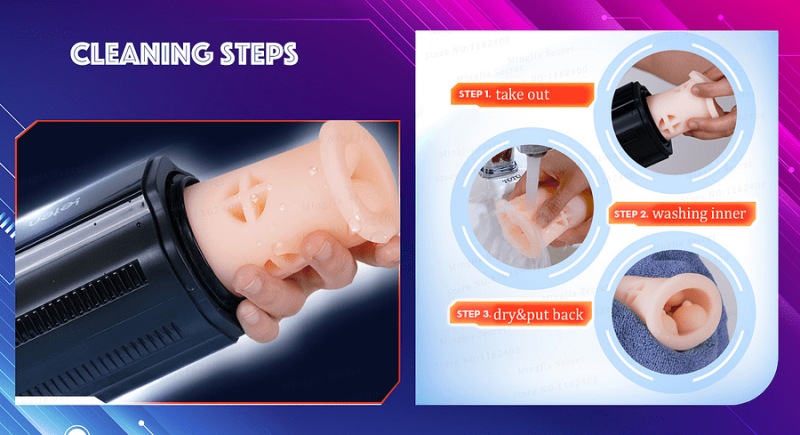 Leten Turbo 10 Stoßender Masturbator mit Sprachsteuerung, beheizt, 3D-Struktur Sexspielzeug für Männer