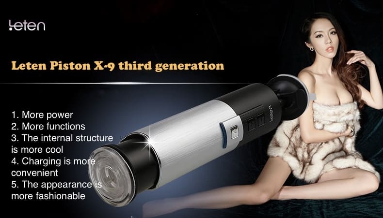 Leten X9 3RD Masturbieren für Männer 10 7 Vibration Stoß modi Sexspielzeug für Männer mit Saugnapfbasis