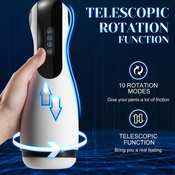Lovesvibe 3-in-1 Masturbator für Männer mit 10 Vibrations und 3 Saugmodi One-Click-Höhepunkt Blowjob Penis Vibrator