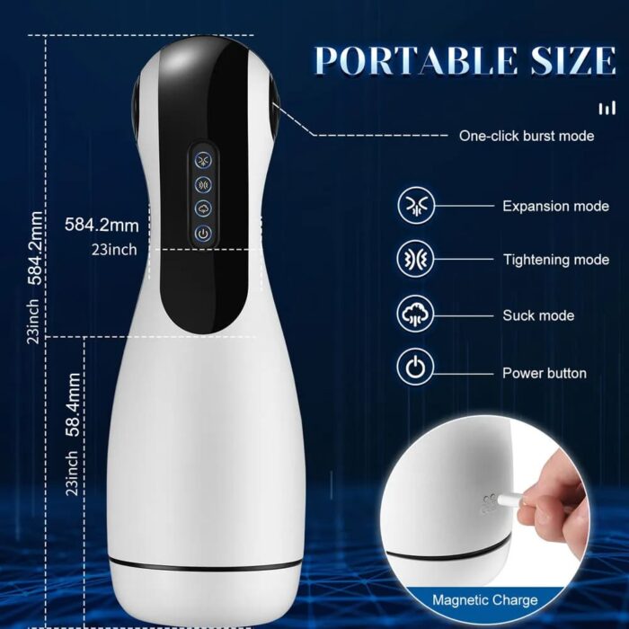 Lovesvibe 3-in-1 Masturbator für Männer mit 10 Vibrations und 3 Saugmodi One-Click-Höhepunkt Blowjob Penis Vibrator