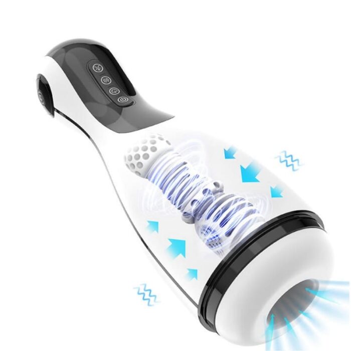 Lovesvibe 3-in-1 Masturbator für Männer mit 10 Vibrations und 3 Saugmodi One-Click-Höhepunkt Blowjob Penis Vibrator