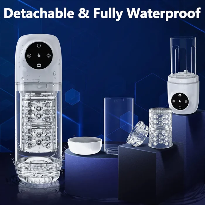 Lovesvibe 4-in-1-Masturbator für Männer mit 7 Saug & 7 Rotationsfunktionen und One-Click-Release Sex Toys Männer